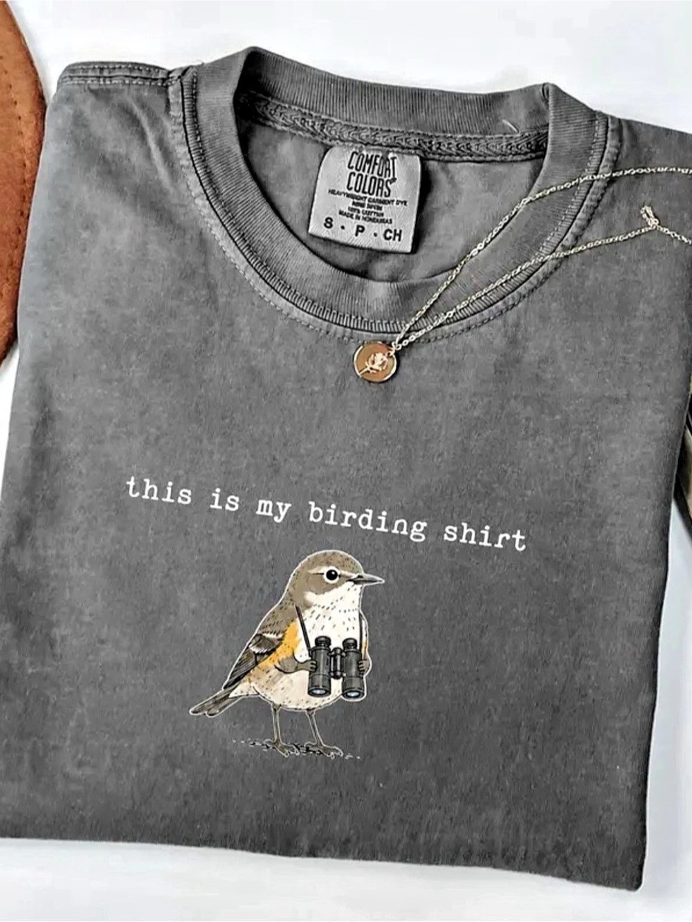Comfort Colors Pepper This Is My Birding Shirt Graphic Tee